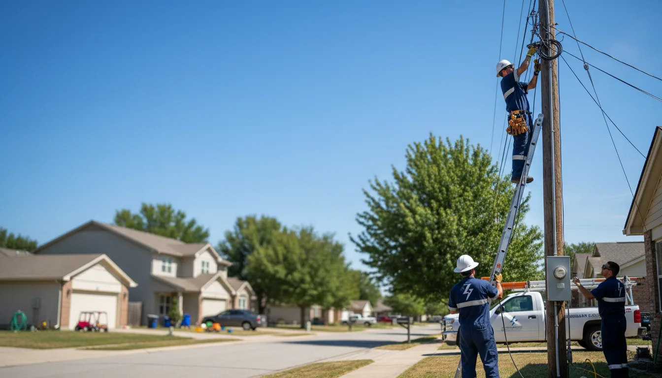 Residential electrician providing installation services in Exeter, MO
